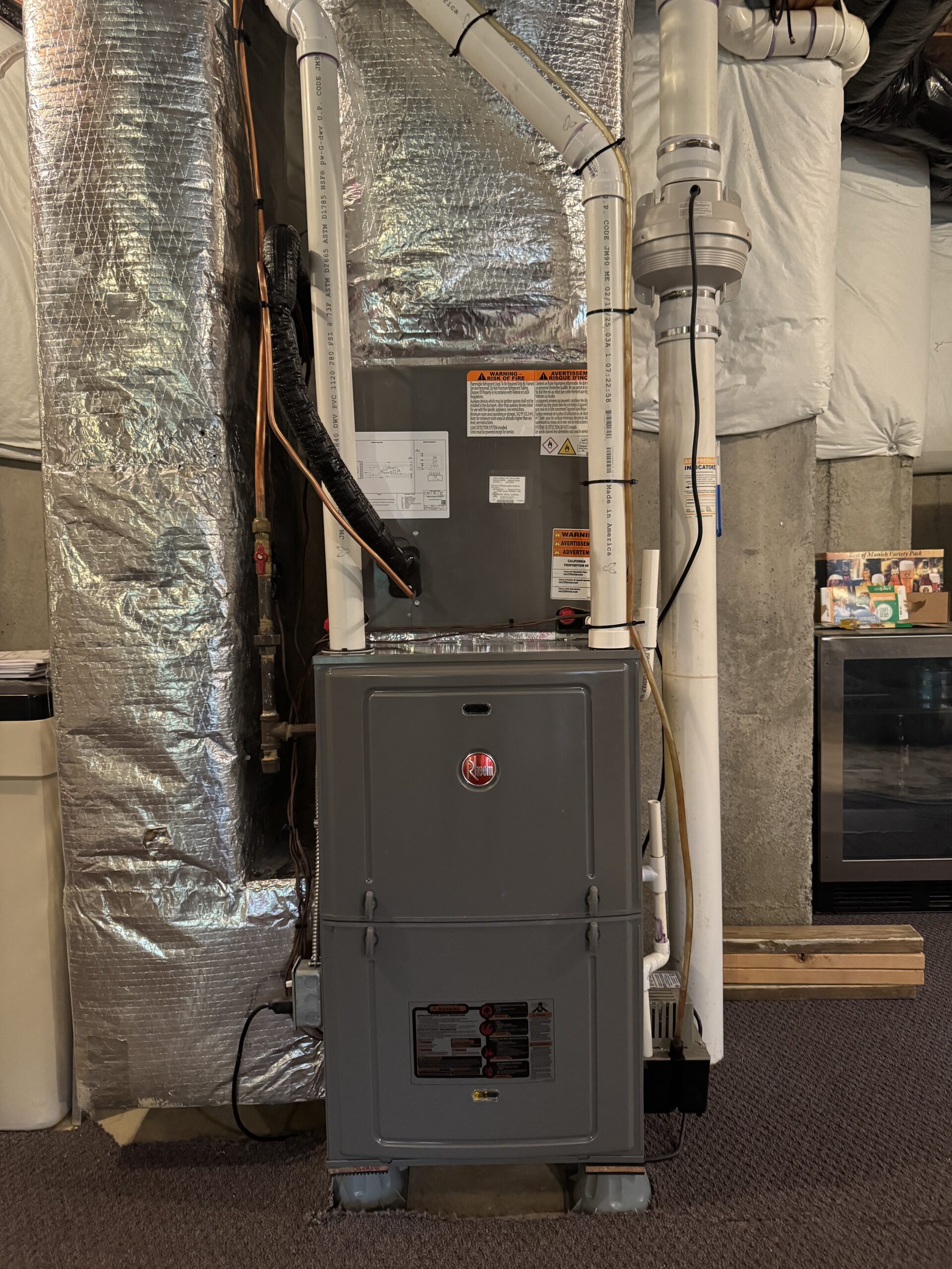 rheem heat pump furnace install shepherdstown wv